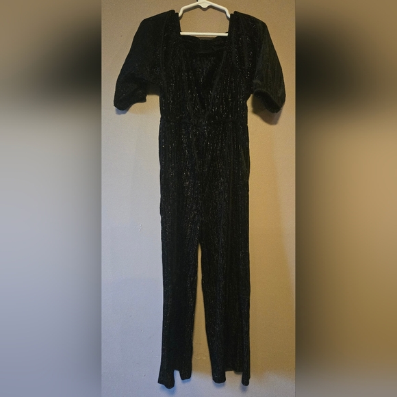 Old Navy Shimmering Black Kids Jumpsuit - Picture 2 of 5